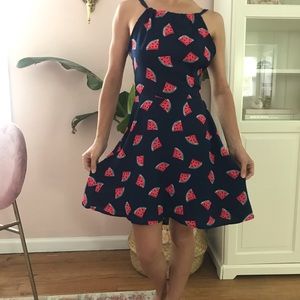 Watermelon fruit print dress